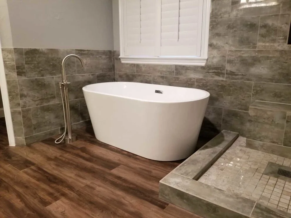 Contemporary Bathroom Renovation by SLM General Contractors, LLC - Photo 10