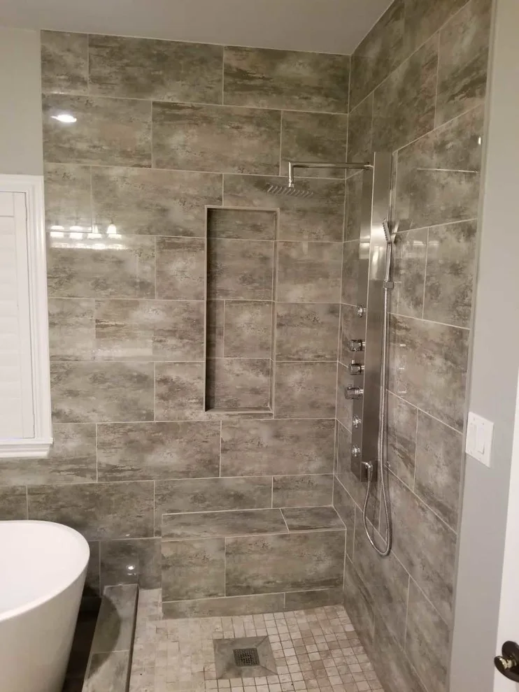 Contemporary Bathroom Renovation by SLM General Contractors, LLC - Photo 7