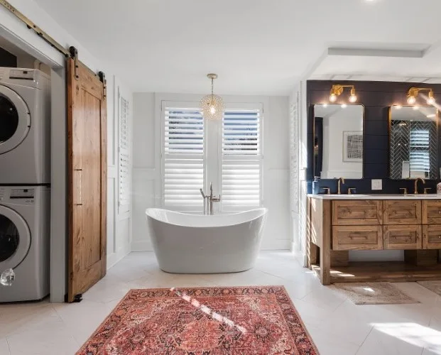 Contemporary Bathroom Remodel by Casino Co. Renovations - Photo 3