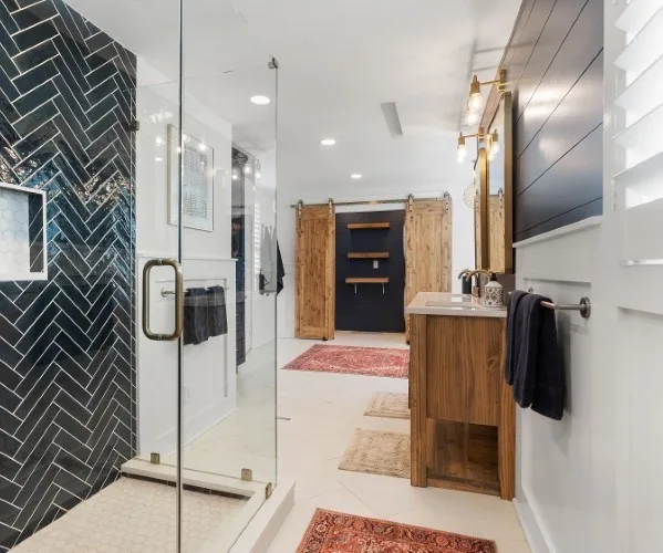 Contemporary Bathroom Remodel by Casino Co. Renovations - Photo 8