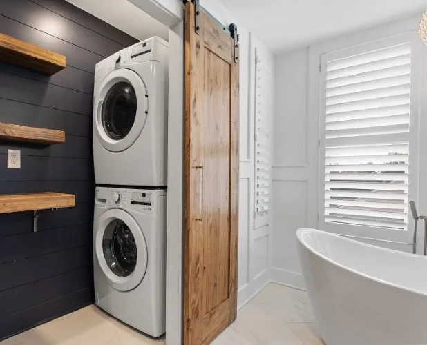 Contemporary Bathroom Remodel by Casino Co. Renovations - Photo 4