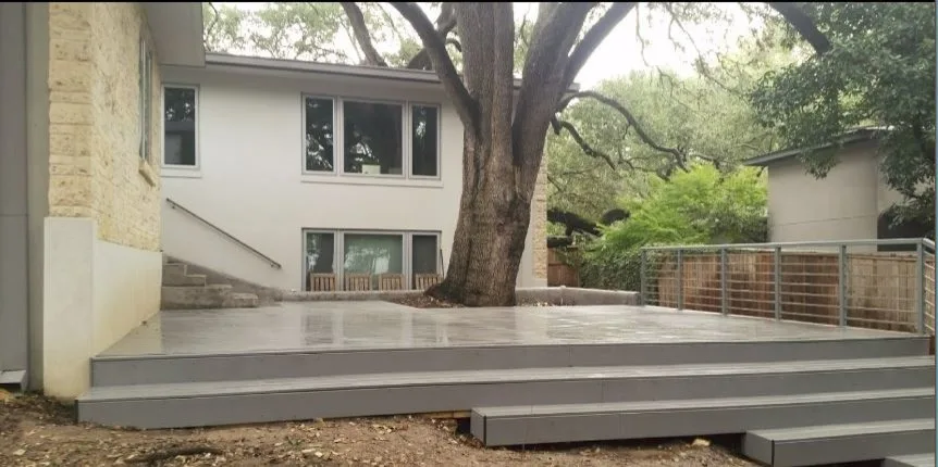 Contemporary Gray Composite Decking by Capitol City Wood Works LLC - Photo 3