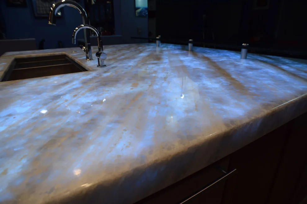 Contemporary Kitchen with Illuminated Granite Counters by AFR Construction - Photo 14