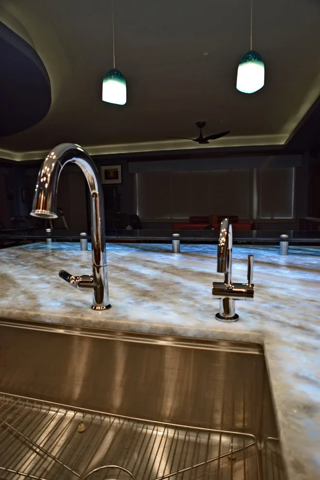 Contemporary Kitchen with Illuminated Granite Counters by AFR Construction - Photo 24