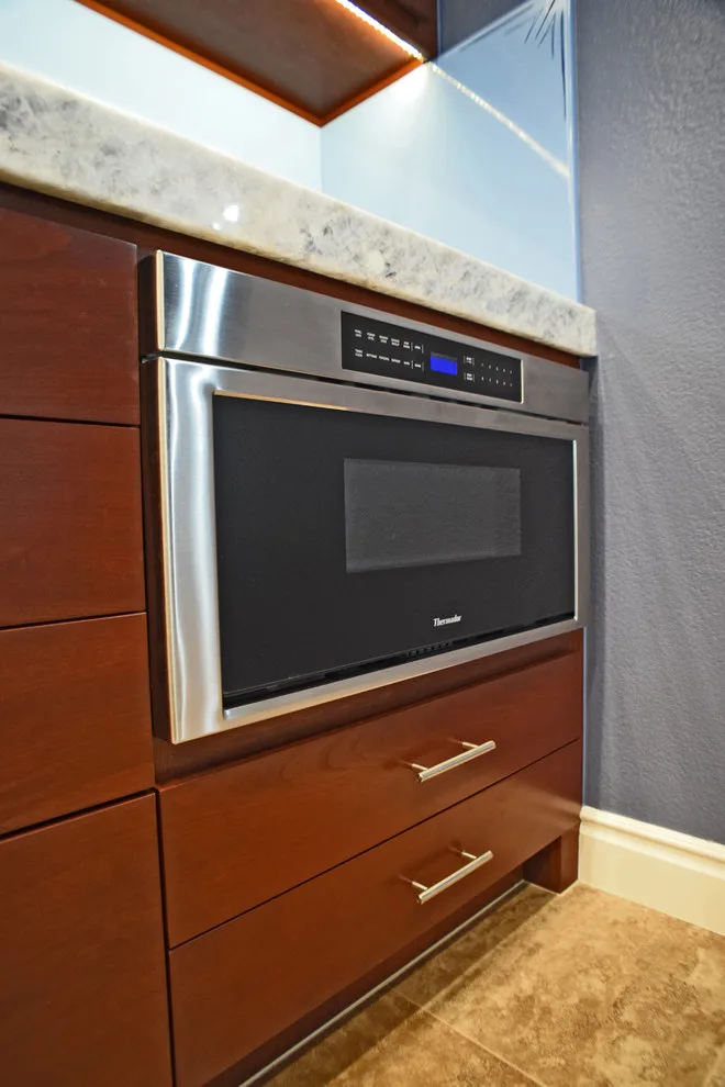 Contemporary Kitchen with Illuminated Granite Counters by AFR Construction - Photo 10