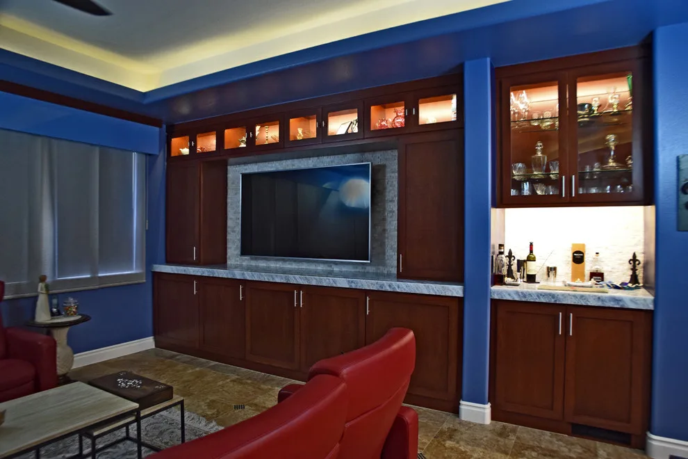 Contemporary Kitchen with Illuminated Granite Counters by AFR Construction - Photo 32
