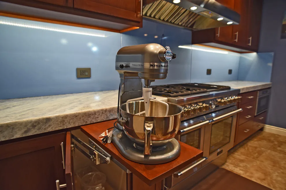 Contemporary Kitchen with Illuminated Granite Counters by AFR Construction - Photo 40