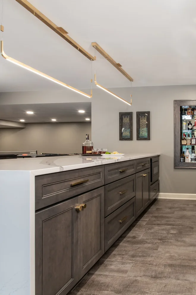 Contemporary Basement in Creve Coeur by Liston Design Build - Photo 3