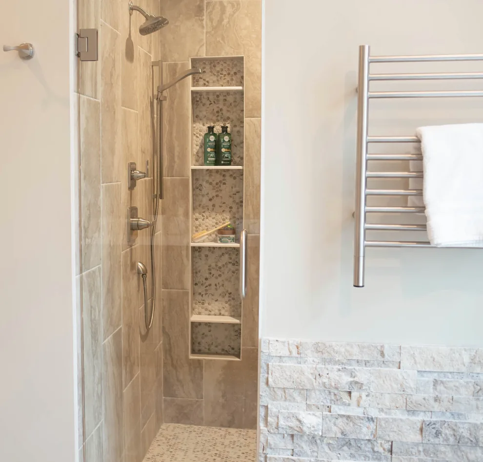 Contemporary Spa-like Bathroom Oasis by Bryan Casey Construction LLC - Photo 24