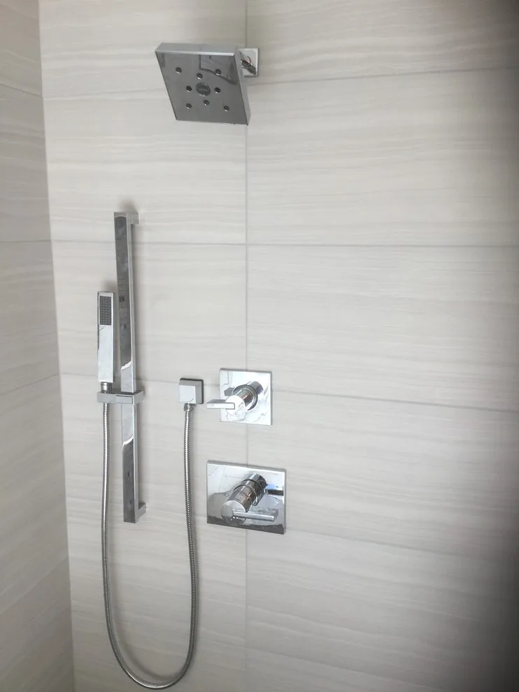 CONTEMPORARY MASTER BATHROOM by Precision Home Design & Remodeling - Photo 3