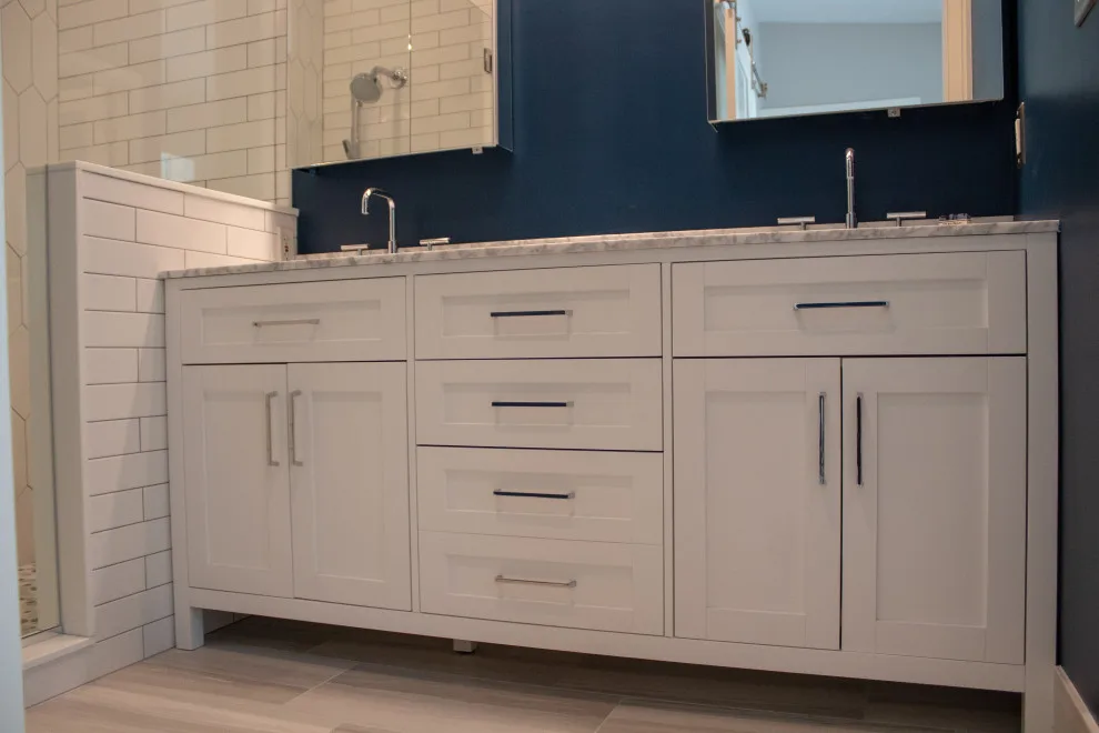 Navy Wall in the Master Bathroom by Bryan Casey Construction LLC - Photo 10