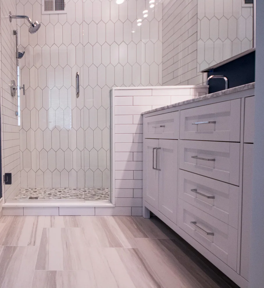 Navy Wall in the Master Bathroom by Bryan Casey Construction LLC - Photo 14