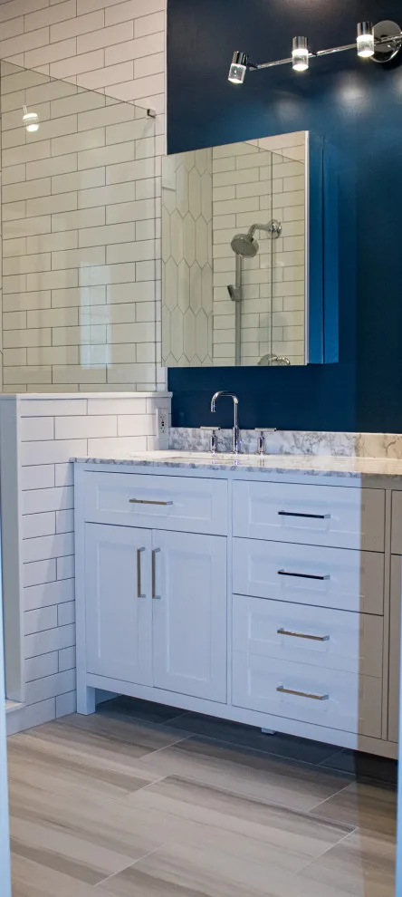 Navy Wall in the Master Bathroom by Bryan Casey Construction LLC - Photo 4