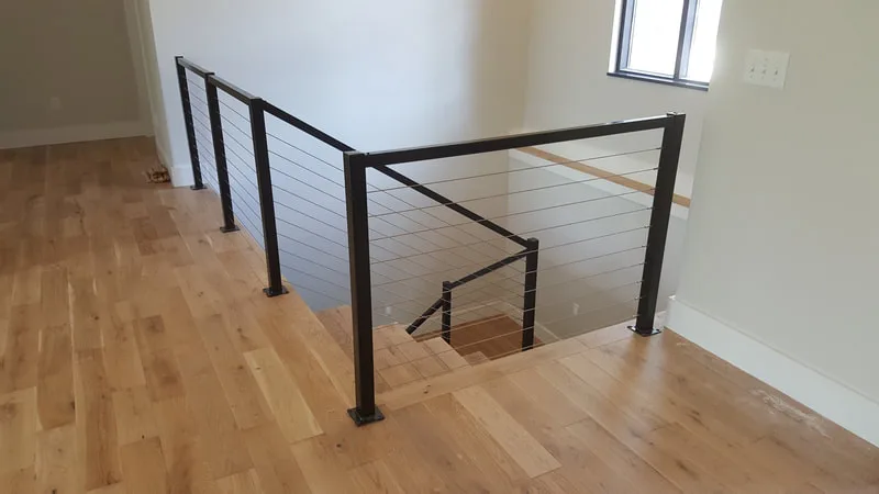 Contemporary Metal and Wood Railing Solutions by Legacy Stairs INC - Photo 4