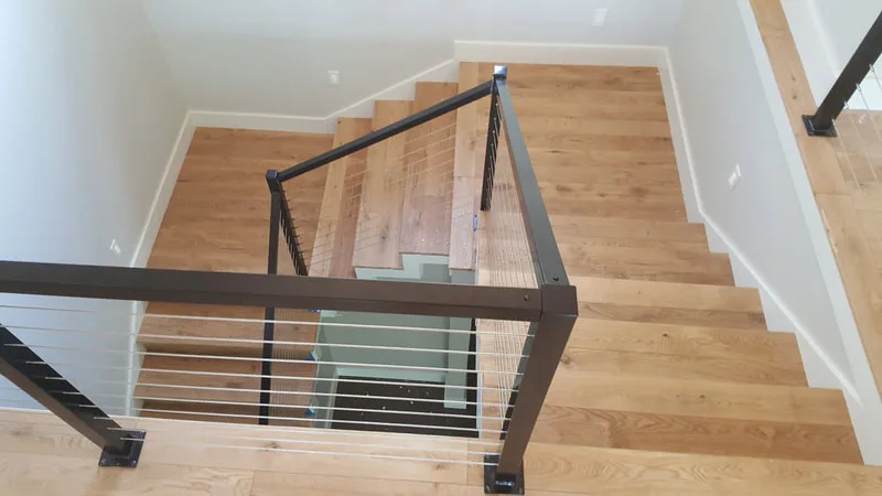 Contemporary Metal and Wood Railing Solutions by Legacy Stairs INC - Photo 2