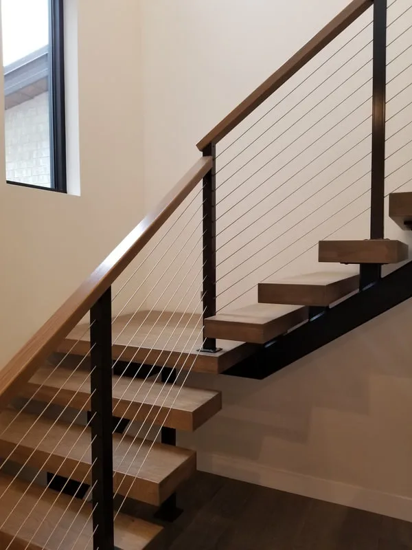 Contemporary Metal and Wood Railing Solutions by Legacy Stairs INC - Photo 5