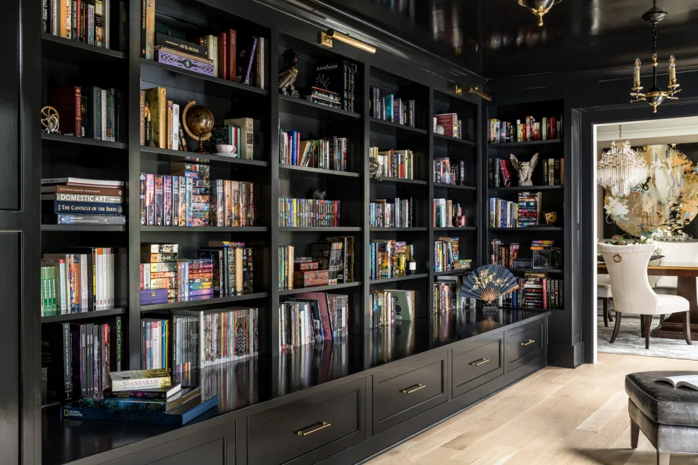 Contemporary Atmospheric Library by Innovative Design Build - Photo 10