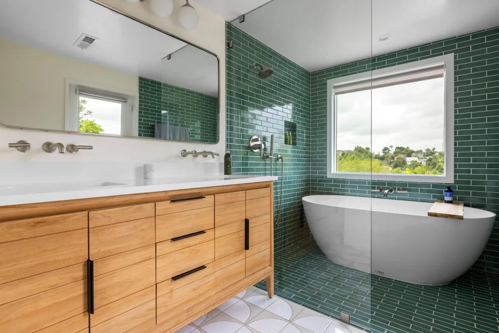 Contemporary Organic Kitchen and Bathroom Expansion by Vision Home Remodeling, Inc. - Photo 4
