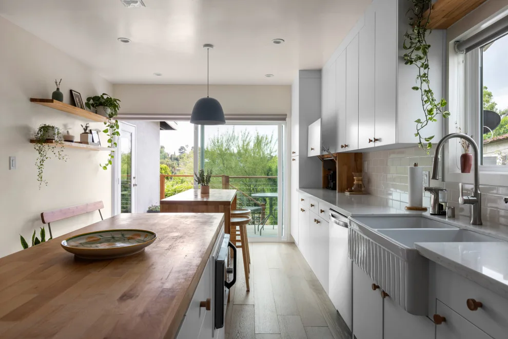 Contemporary Organic Kitchen and Bathroom Expansion by Vision Home Remodeling, Inc. - Photo 7
