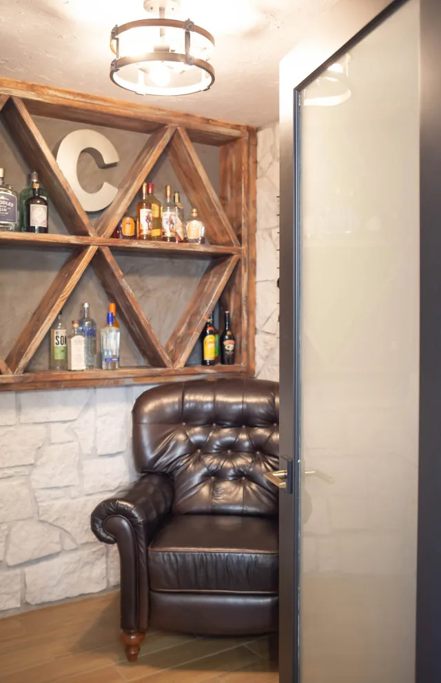 Contemporary Rustic Country Club Lower Level by Bryan Casey Construction LLC - Photo 12