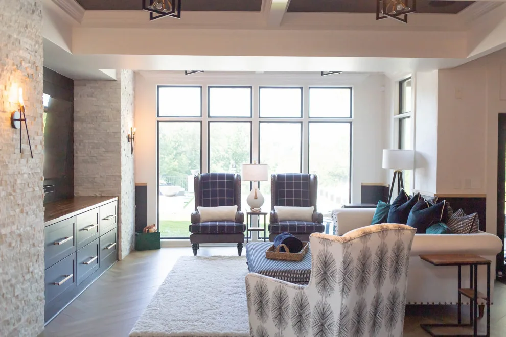 Contemporary Rustic Country Club Lower Level by Bryan Casey Construction LLC - Photo 23