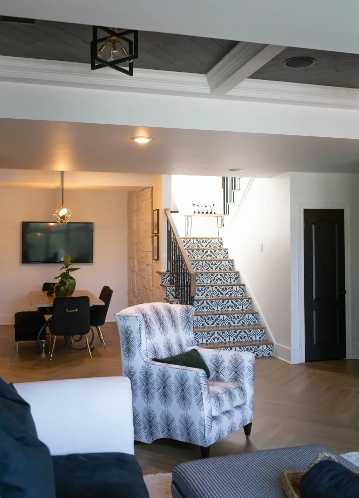 Contemporary Rustic Country Club Lower Level by Bryan Casey Construction LLC - Photo 38