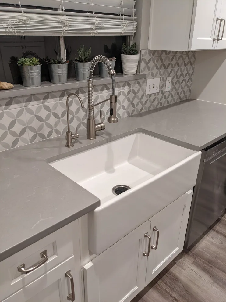 Contemporary gray and white kitchen by Prime & Precision - Photo 11