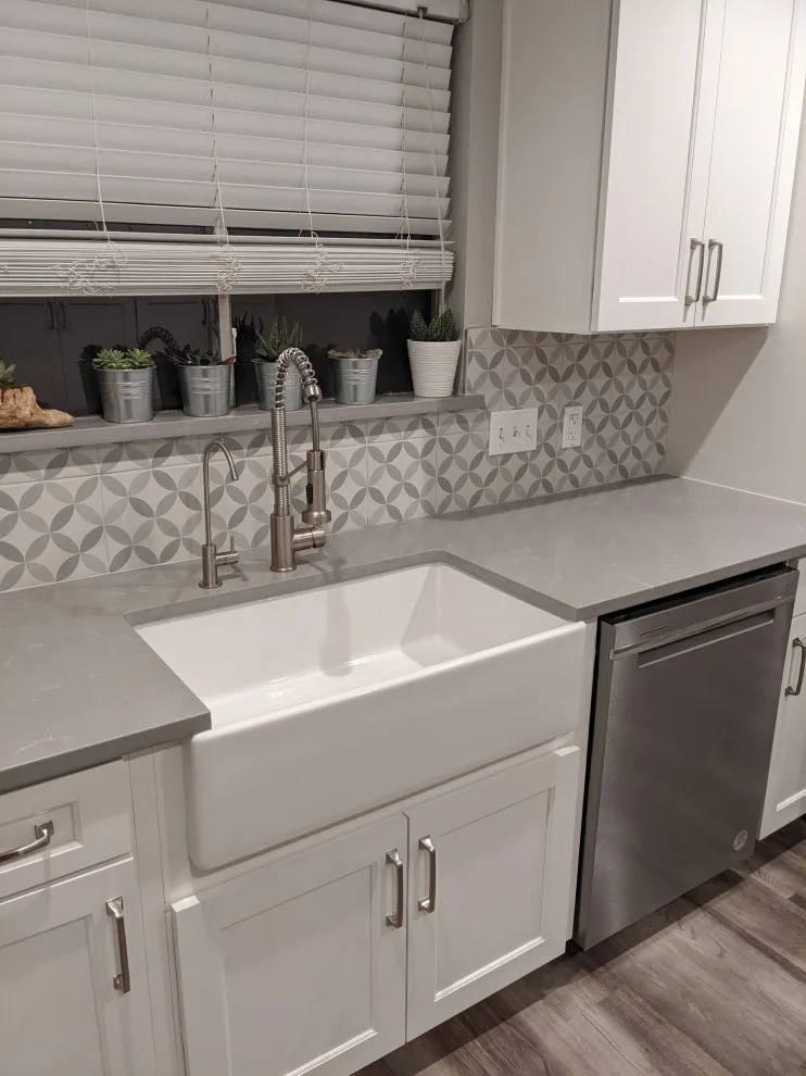 Contemporary gray and white kitchen by Prime & Precision - Photo 8
