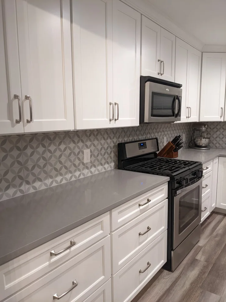 Contemporary gray and white kitchen by Prime & Precision - Photo 17