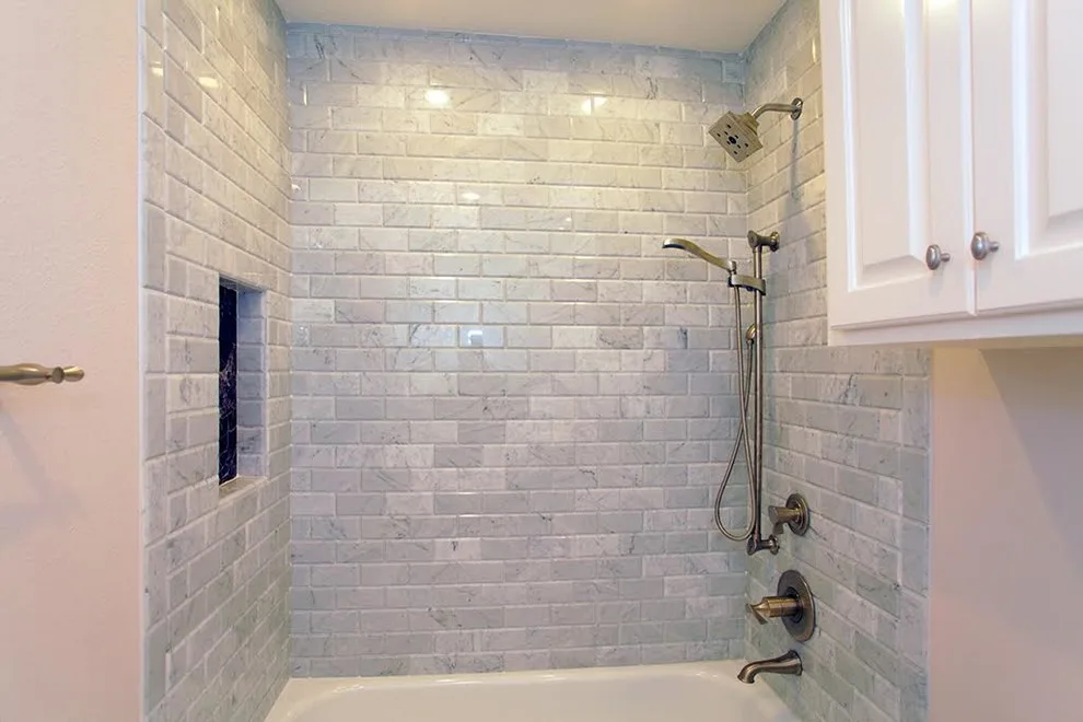 Contemporary White Restroom by London Custom Homes - Photo 4