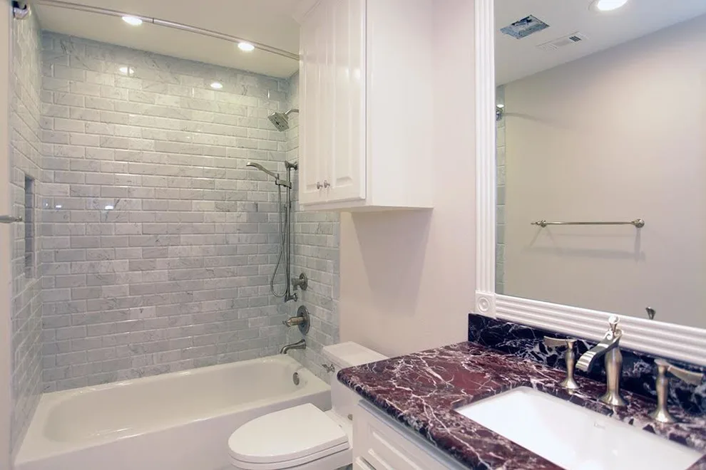 Contemporary White Restroom by London Custom Homes - Photo 2