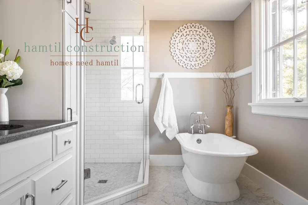 Simple Master Bathroom in Webster Groves by Hamtil Construction, LLC - Photo 8