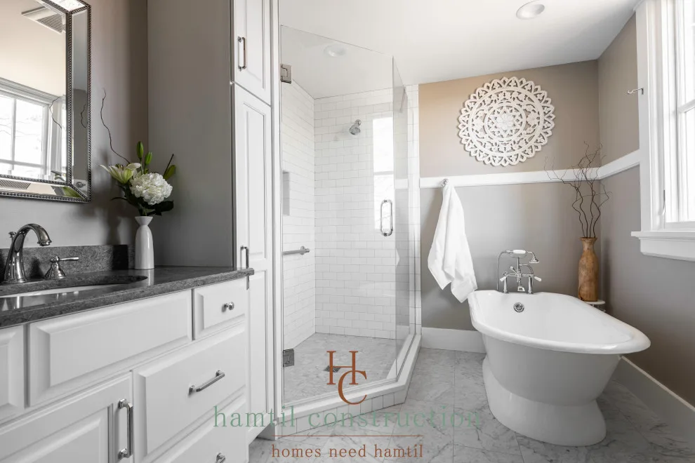 Simple Master Bathroom in Webster Groves by Hamtil Construction, LLC - Photo 3