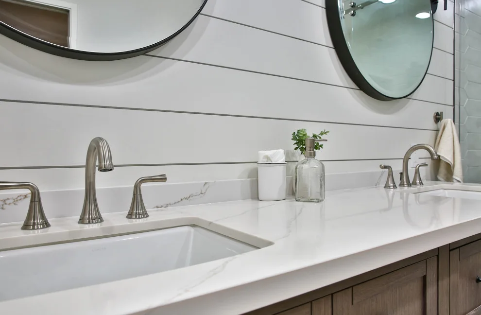 Morgan Hill Main Bathroom featuring Barn Door by D.R. Domenichini Construction - Photo 6