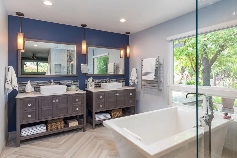 Morgan Hill Transitional Main Bedroom by D.R. Domenichini Construction - Photo 5