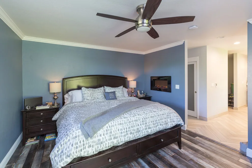 Morgan Hill Transitional Main Bedroom by D.R. Domenichini Construction - Photo 6