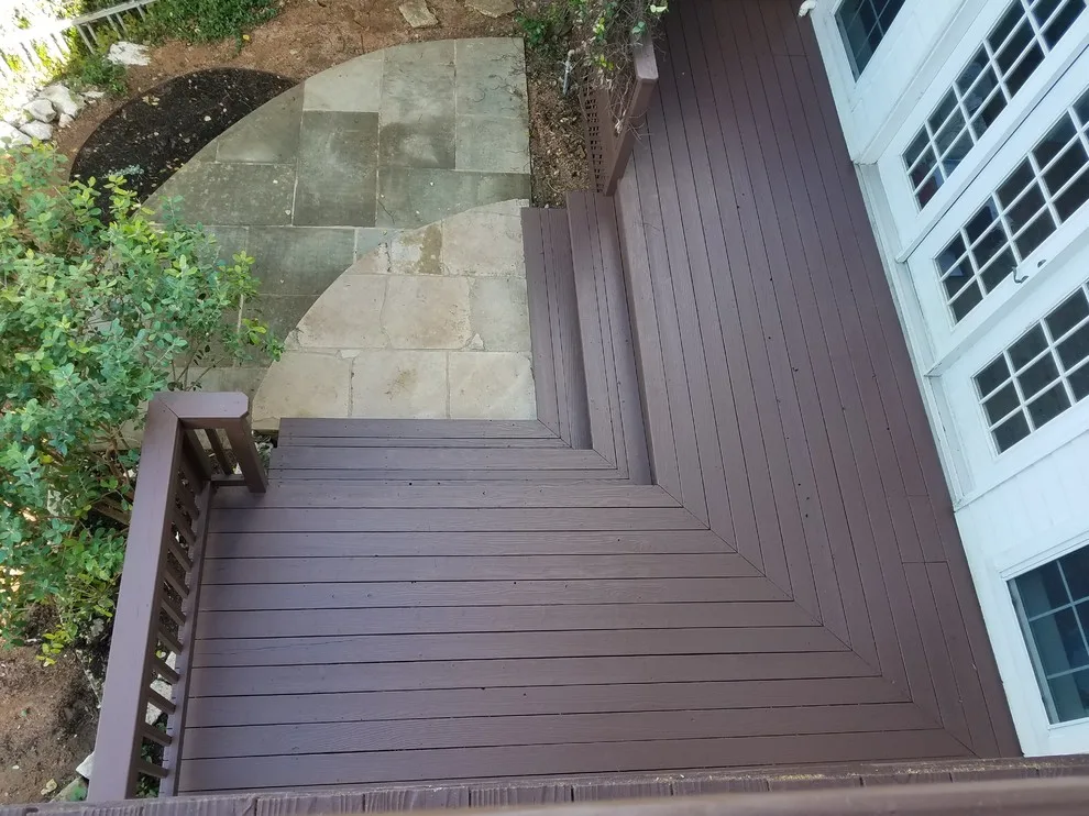 Cedar Deck Renovation and Staining Across Multiple Levels by Capitol City Wood Works LLC - Photo 5
