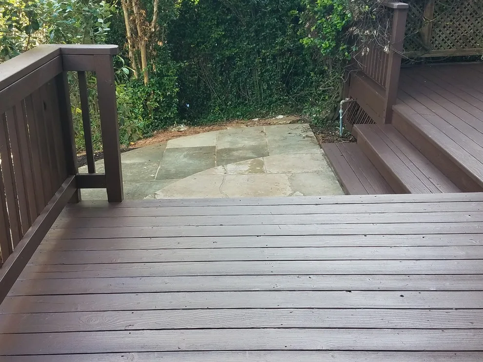 Cedar Deck Renovation and Staining Across Multiple Levels by Capitol City Wood Works LLC - Photo 3