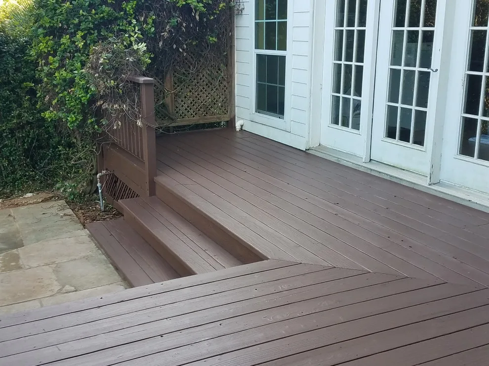 Cedar Deck Renovation and Staining Across Multiple Levels by Capitol City Wood Works LLC - Photo 7
