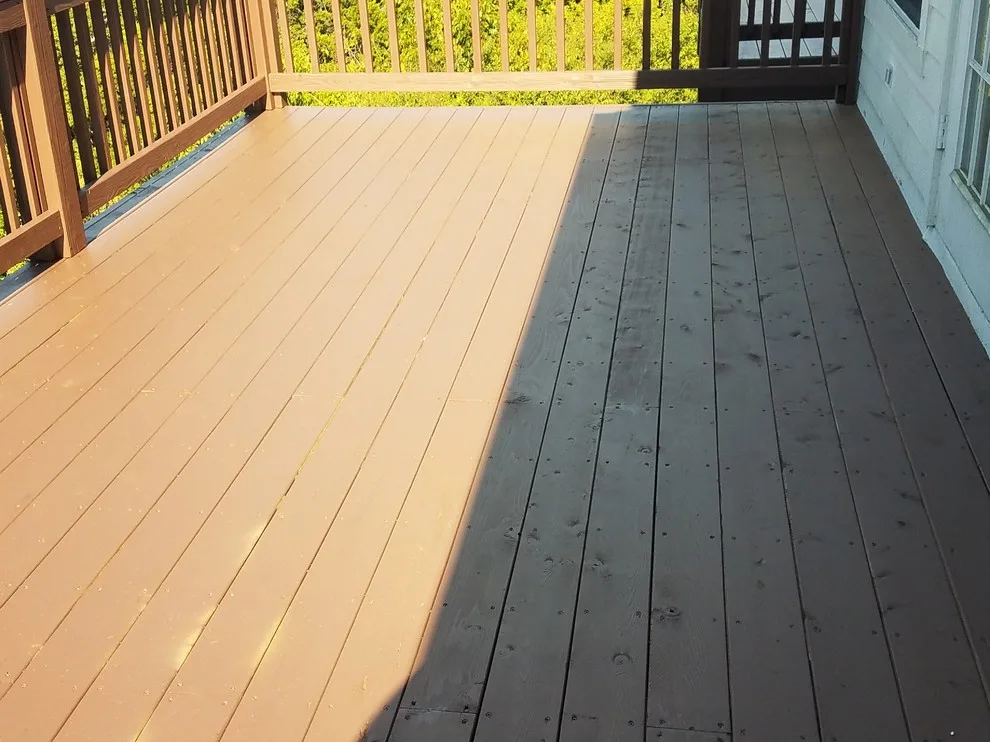 Cedar Deck Renovation and Staining Across Multiple Levels by Capitol City Wood Works LLC - Photo 2