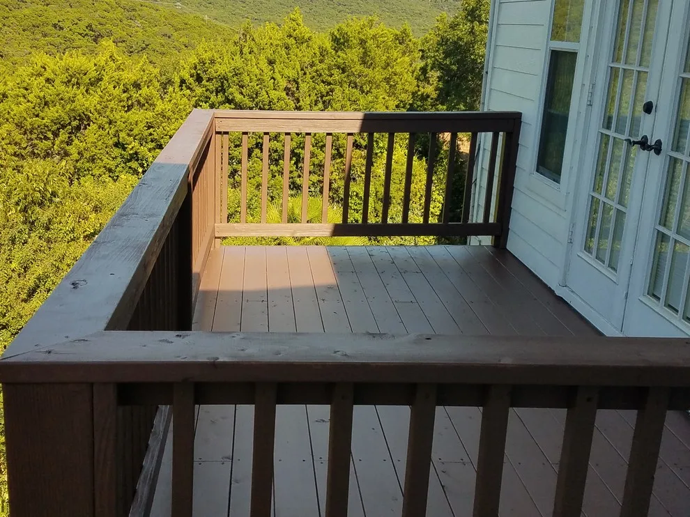 Cedar Deck Renovation and Staining Across Multiple Levels by Capitol City Wood Works LLC - Photo 9