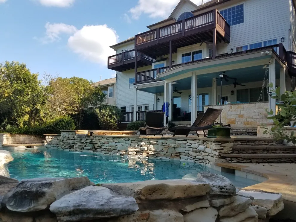 Cedar Deck Renovation and Staining Across Multiple Levels by Capitol City Wood Works LLC - Photo 8
