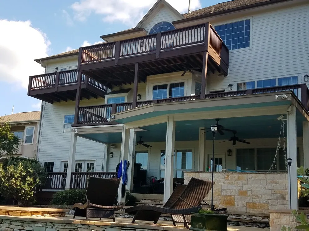 Cedar Deck Renovation and Staining Across Multiple Levels by Capitol City Wood Works LLC - Photo 6