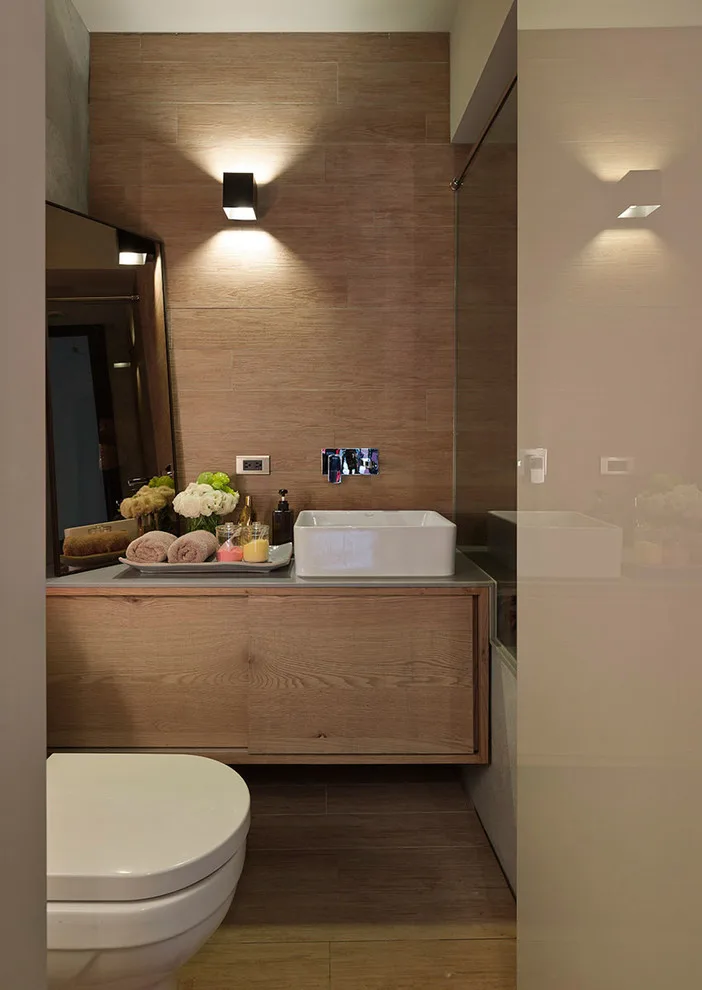 Earthy Brown Bath Space by Kitchen Master Design & Remodeling LLC - Photo 4