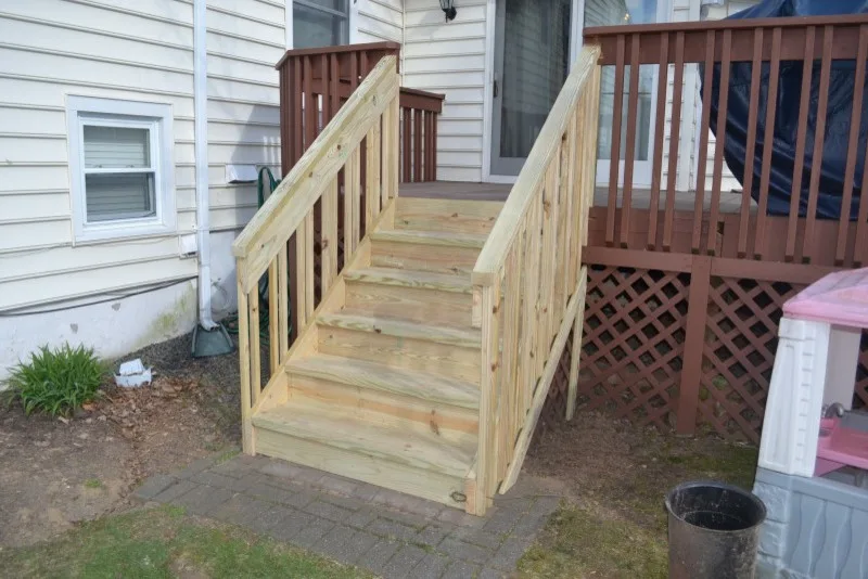 Fresh Staircase for Deck by Monk's Home Improvements - Photo 2