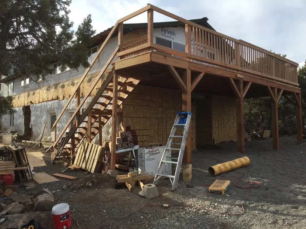 Updated deck, staircase, and railing by Big Horn Construction, LTD - Photo 4