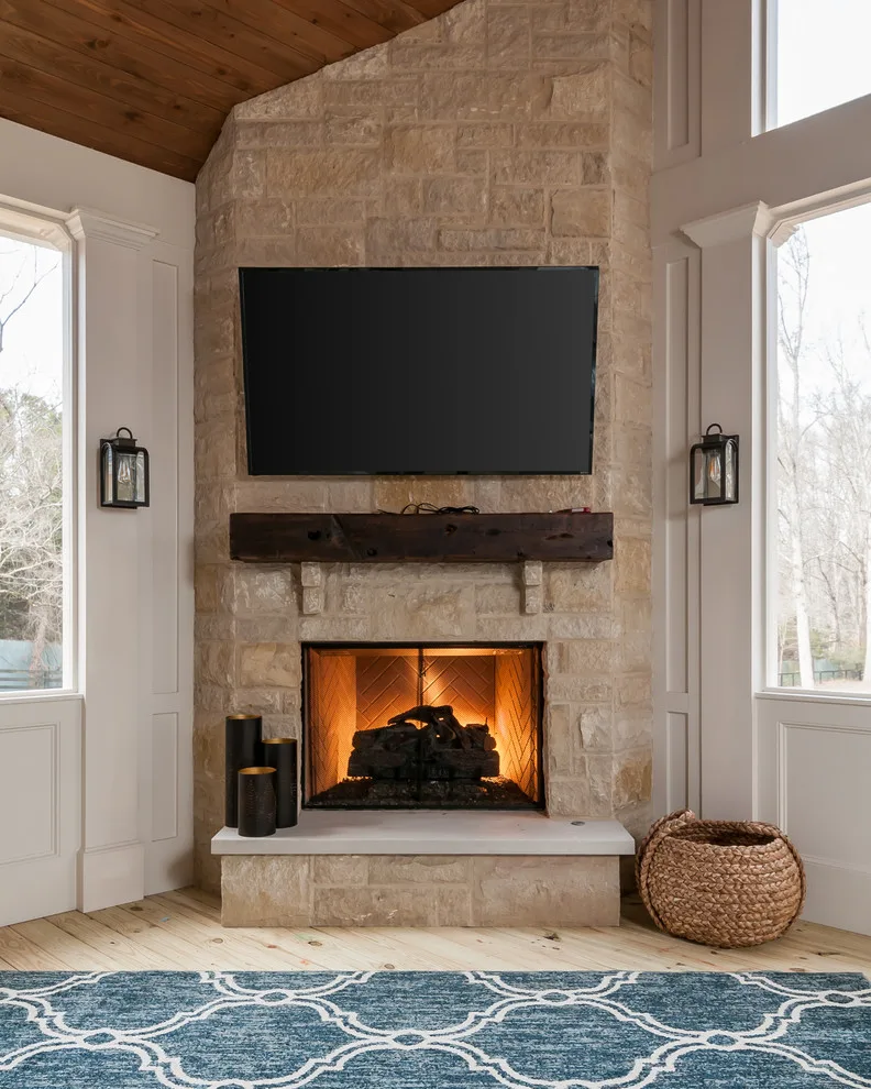 Fireplace and Deck on the Porch by Innovative Design Build - Photo 3