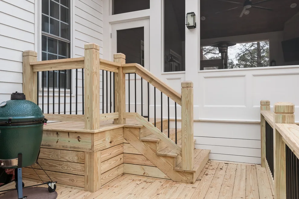 Fireplace and Deck on the Porch by Innovative Design Build - Photo 9
