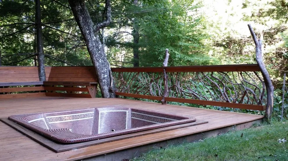 North Carolina Deck Railing with Newel Posts by Mountain Laurel Handrail - Photo 3