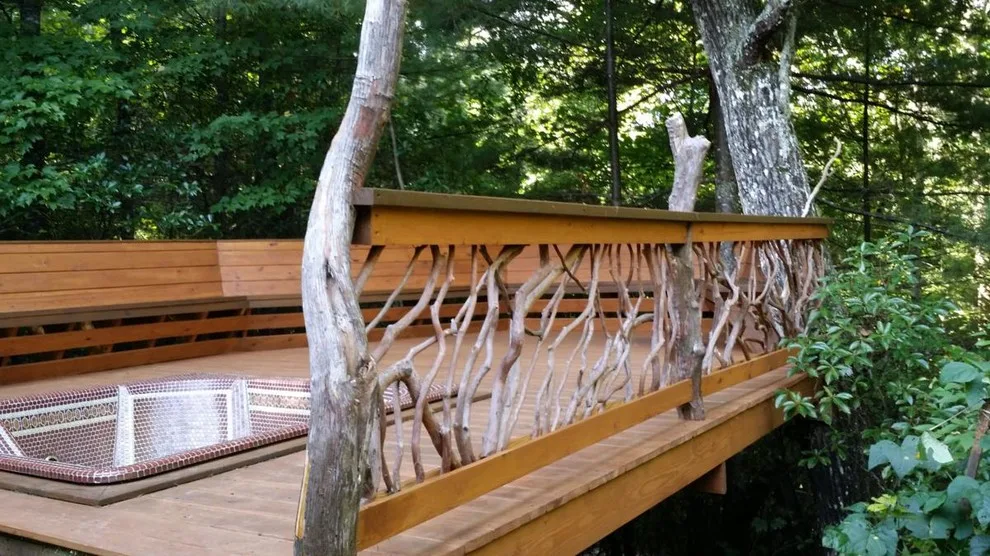 North Carolina Deck Railing with Newel Posts by Mountain Laurel Handrail - Photo 2